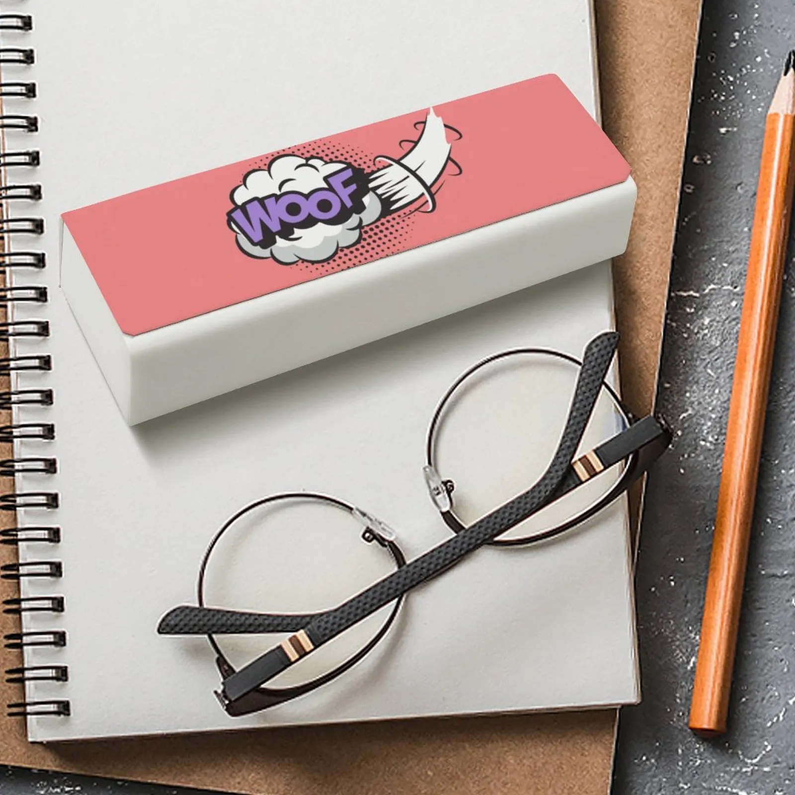 Custom Leather Eyeglass Case with Magnetic Closure Personalized for Gifts Promo 6