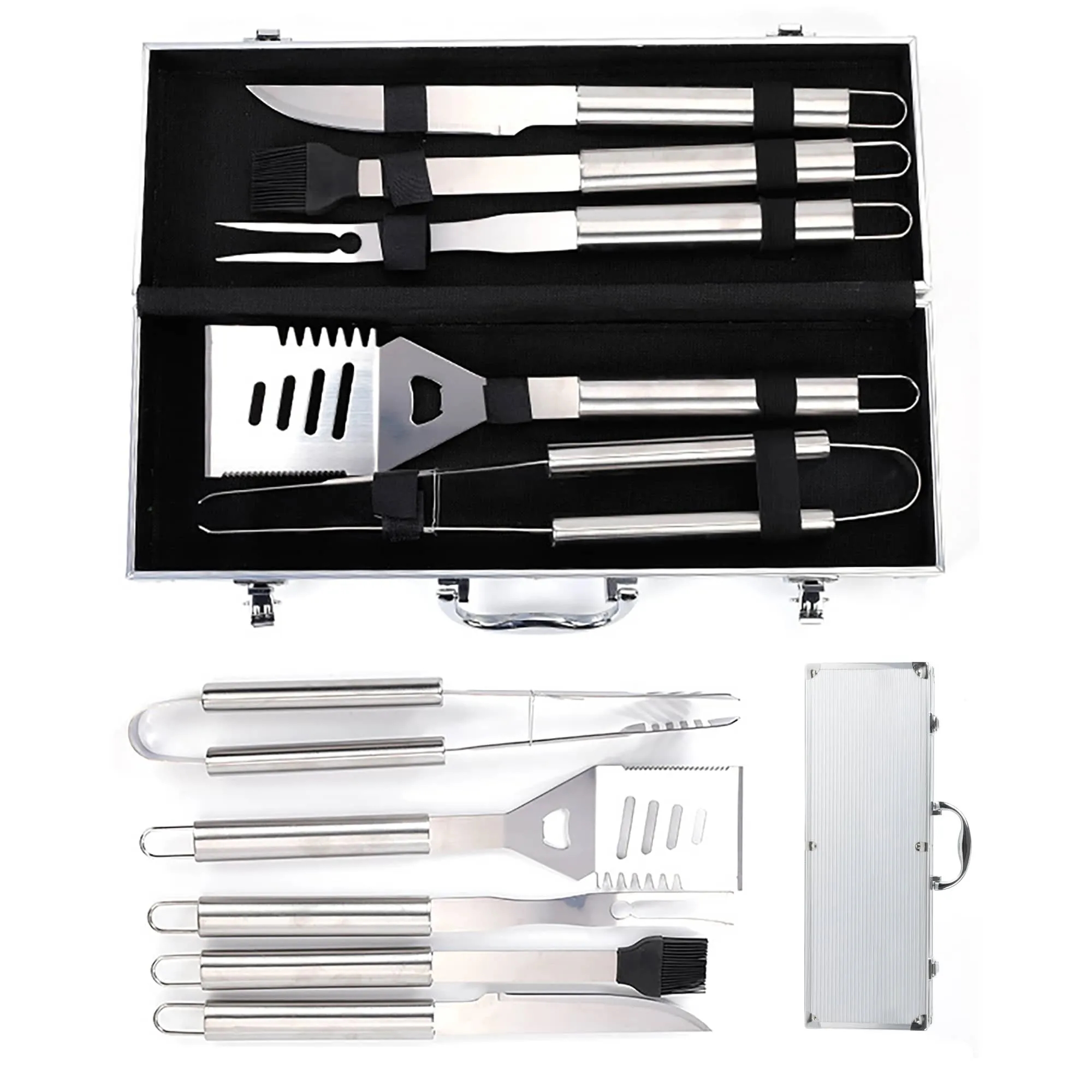 Stainless Steel 5 Piece BBQ Tool Set 3