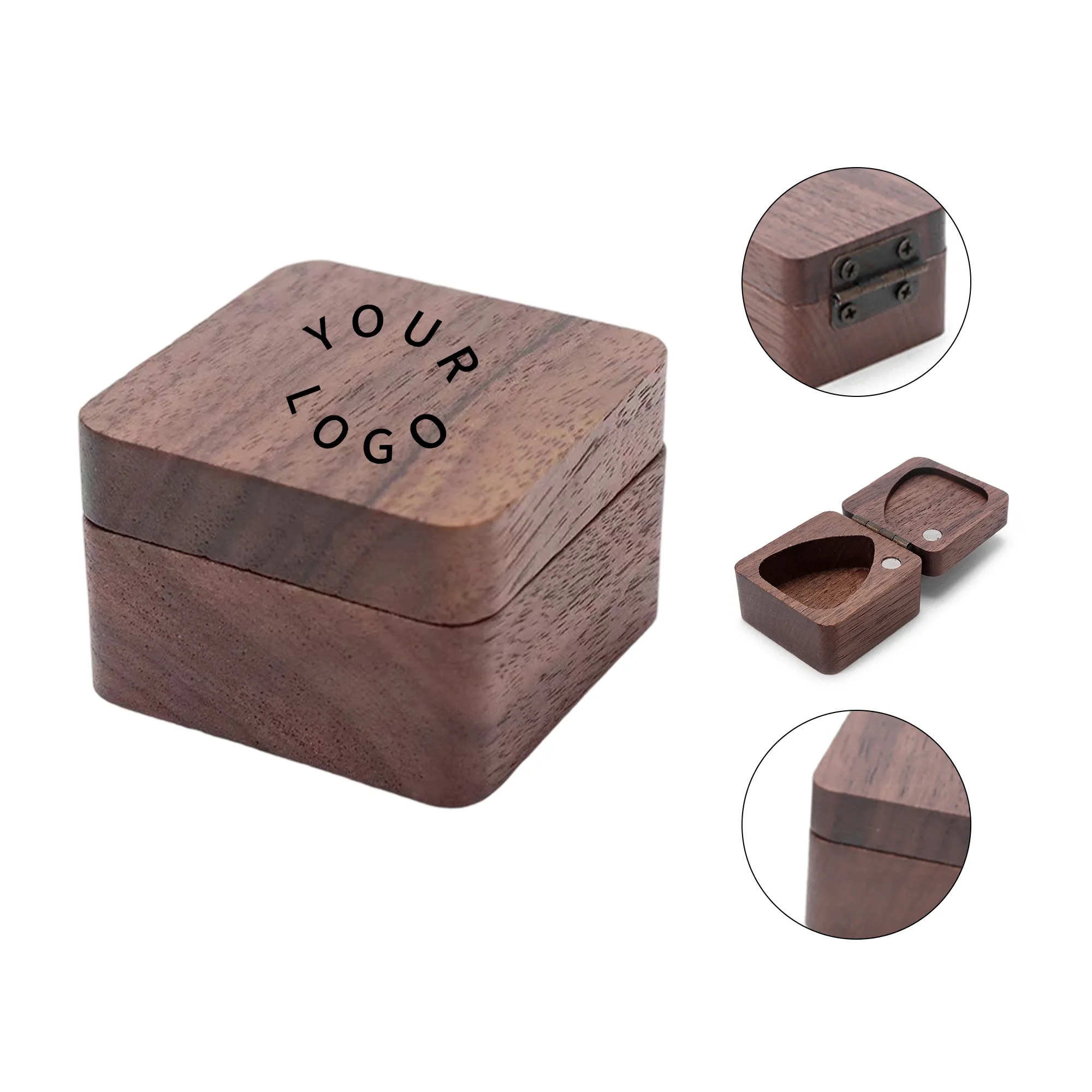 Wood Guitar Pick Box 2