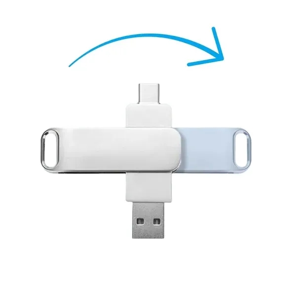 Rotating USB Flash Drive - Dual-Purpose Storage Solution 5