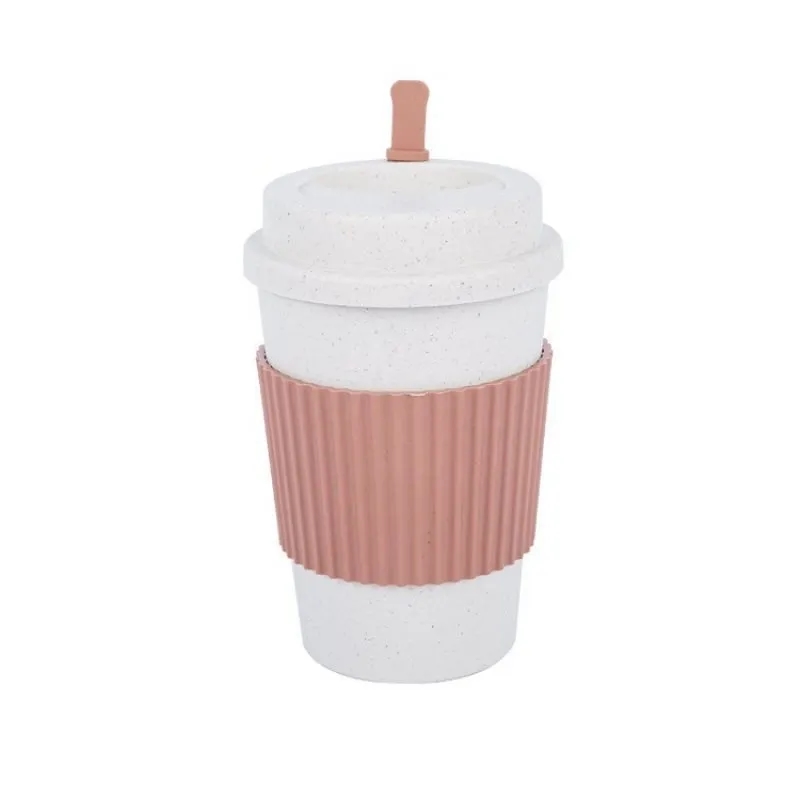 Reusable Wheat Straw Coffee Cup 16oz 4