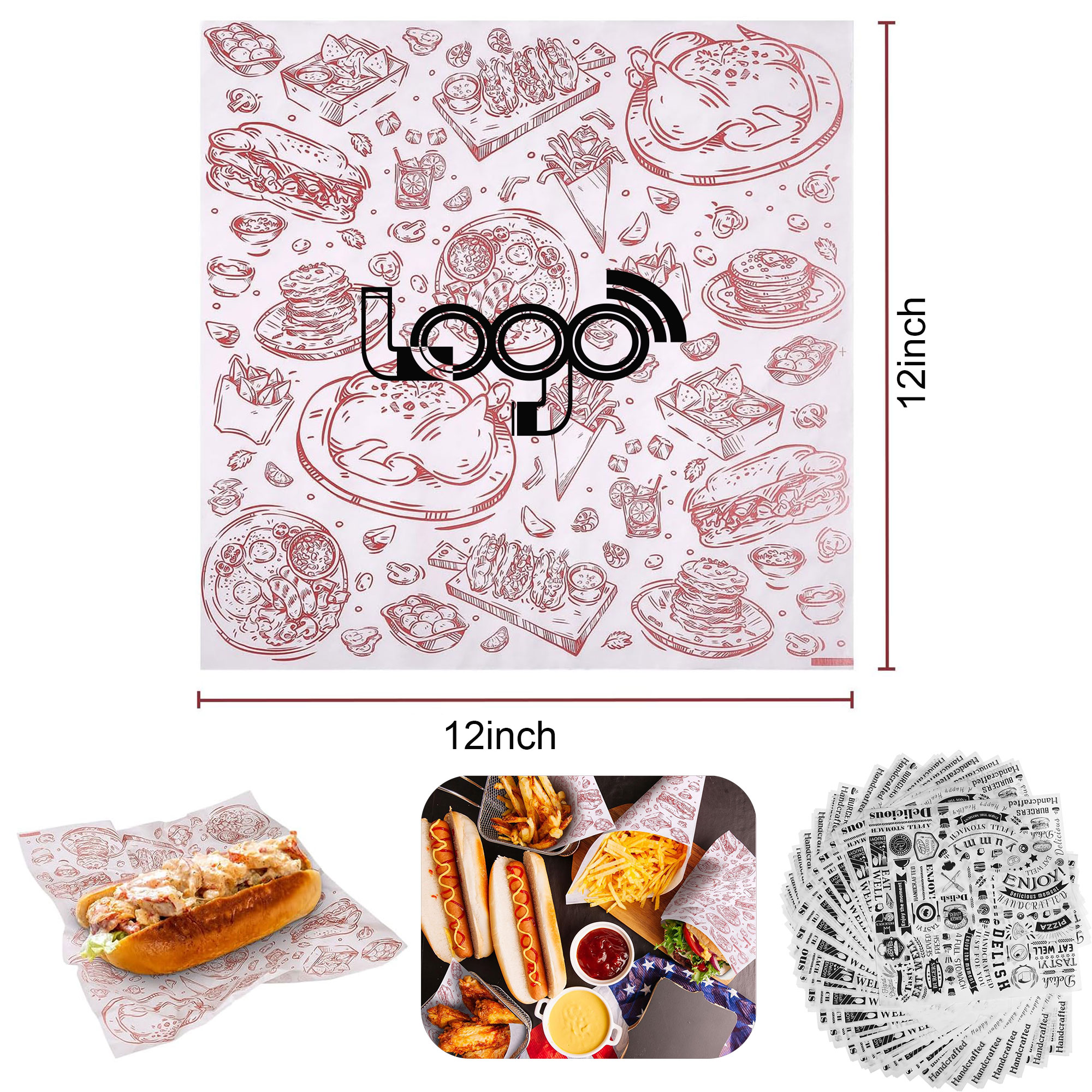 12 x 12 Inch Deli Wax Paper 2