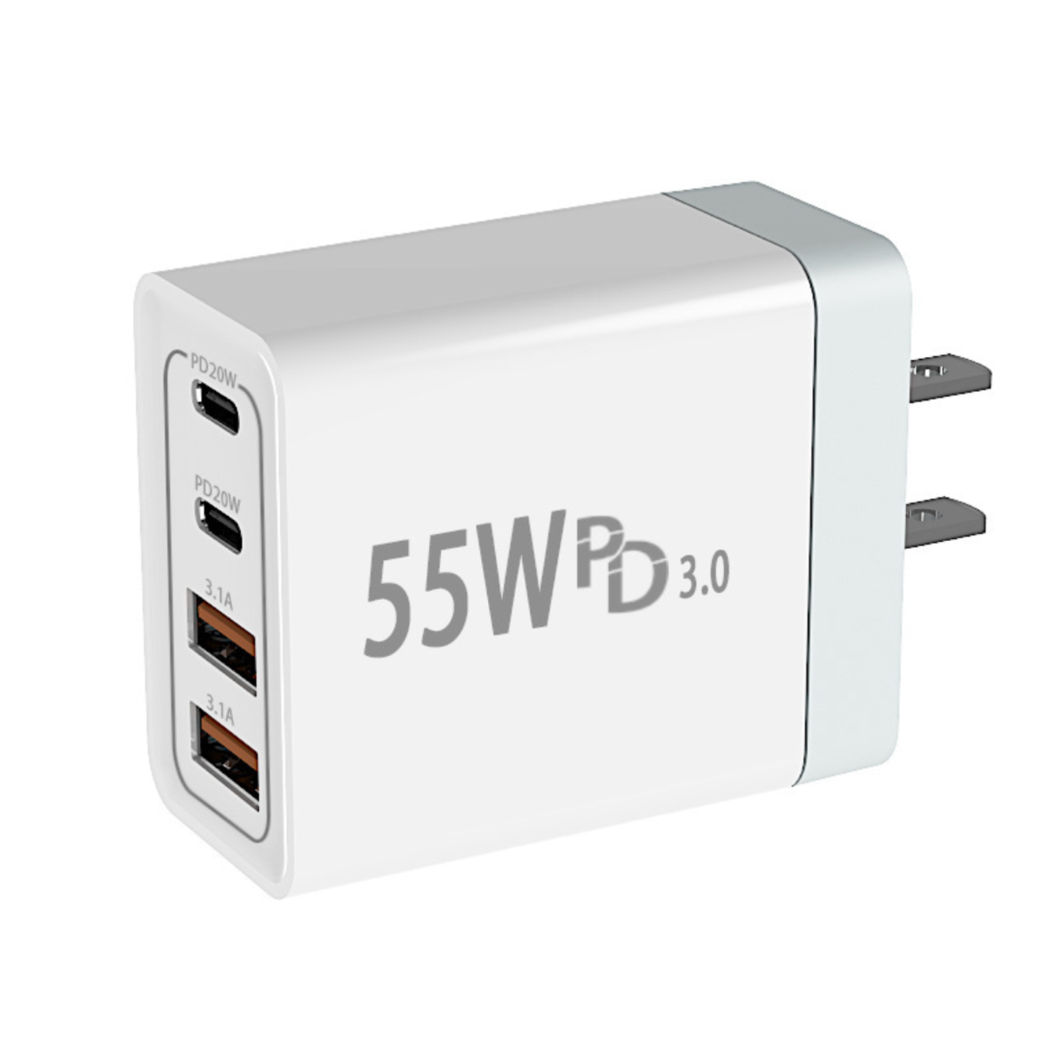 55W USB C PD Wall Fast Chargers 3