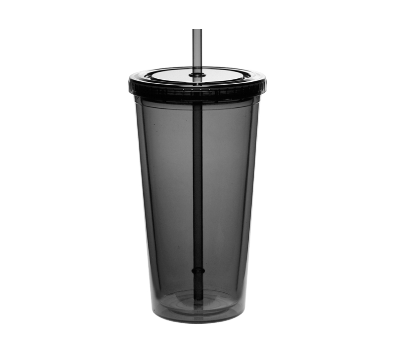 Double Wall Acrylic Tumbler with Straw, 20 oz. 3
