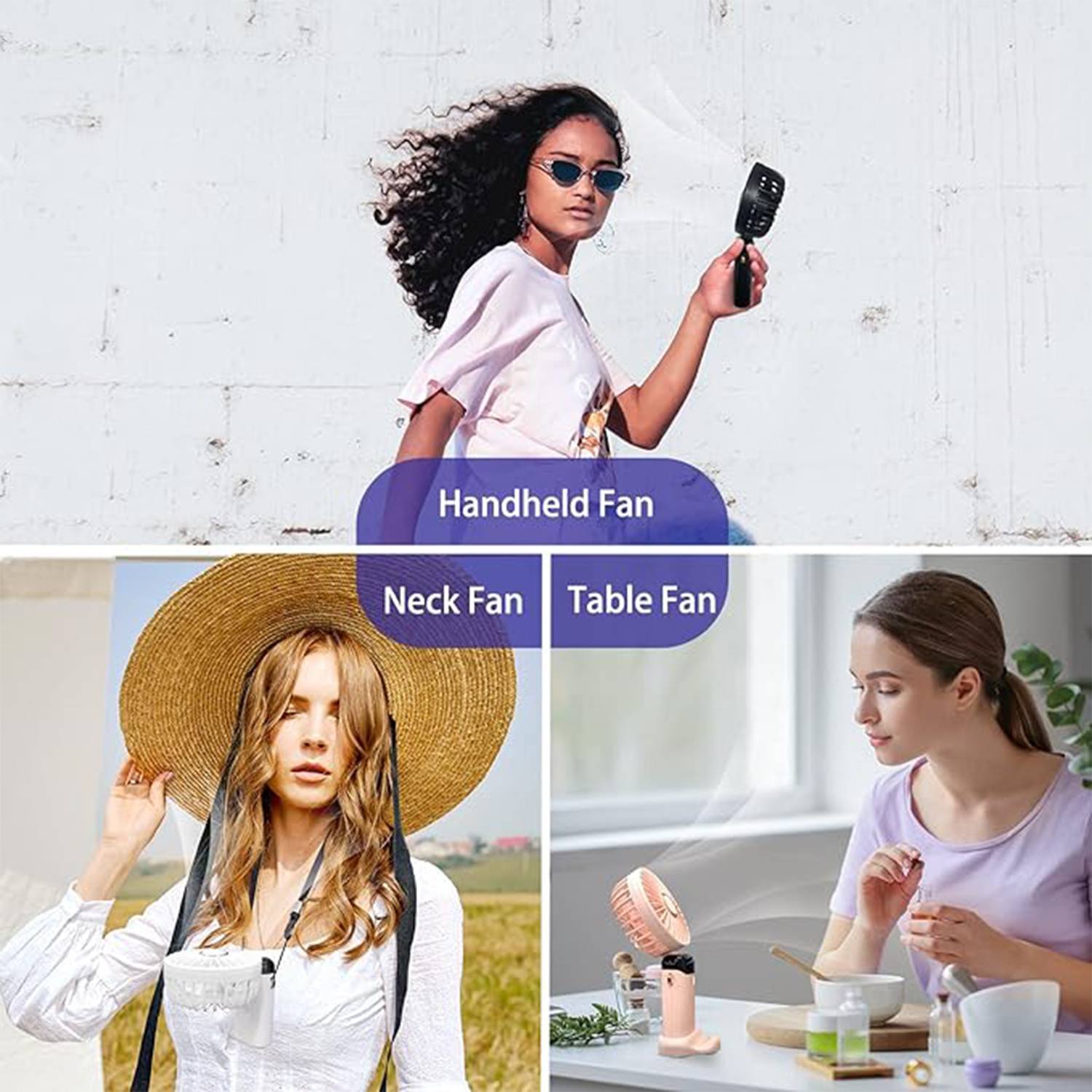 Portable LED Skincare Fan 5