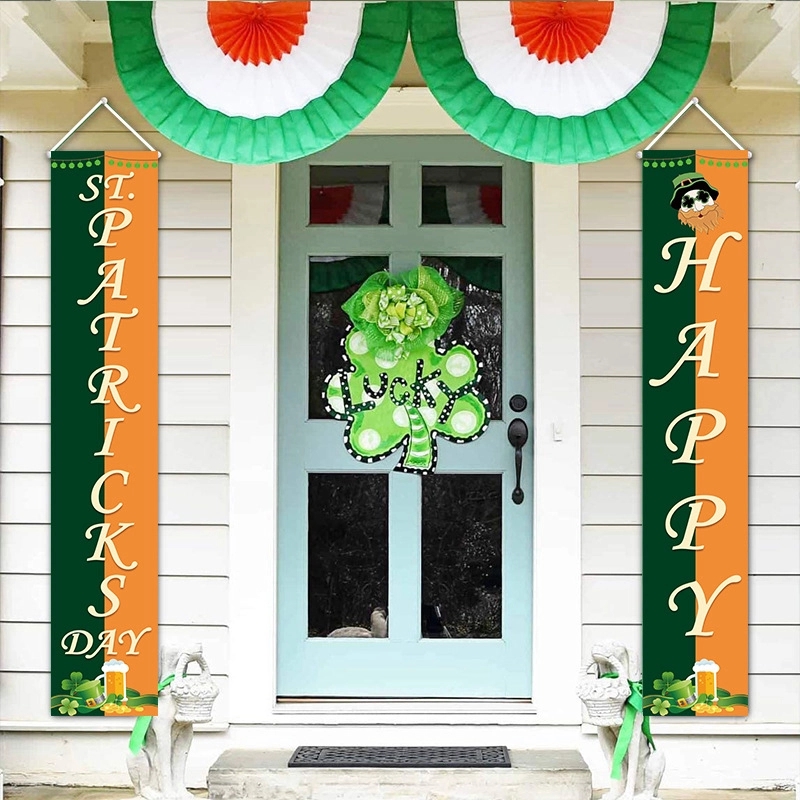 Happy St Patricks Day and Lucky Banner Decor for Home 4