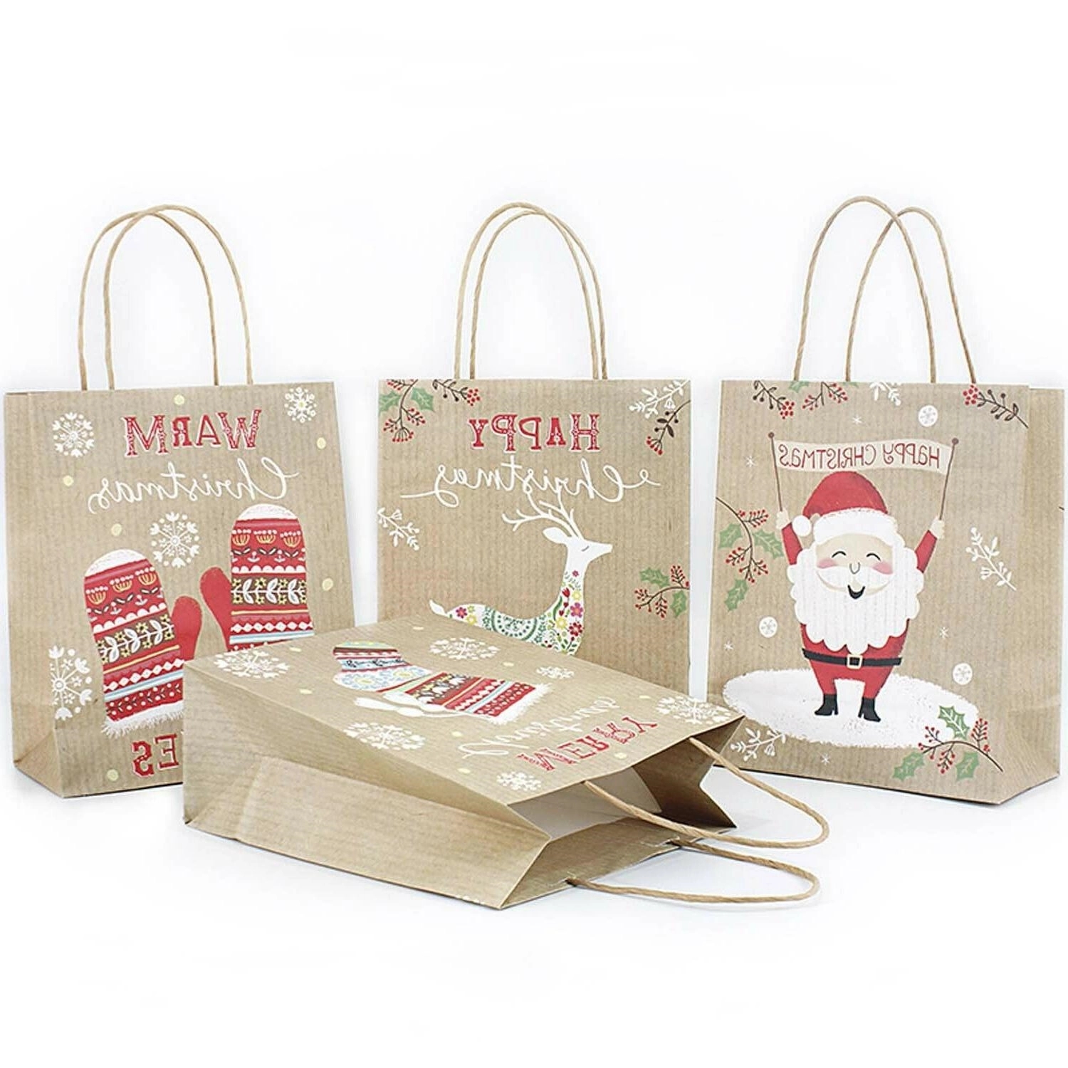 Kraft paper handle bag 7