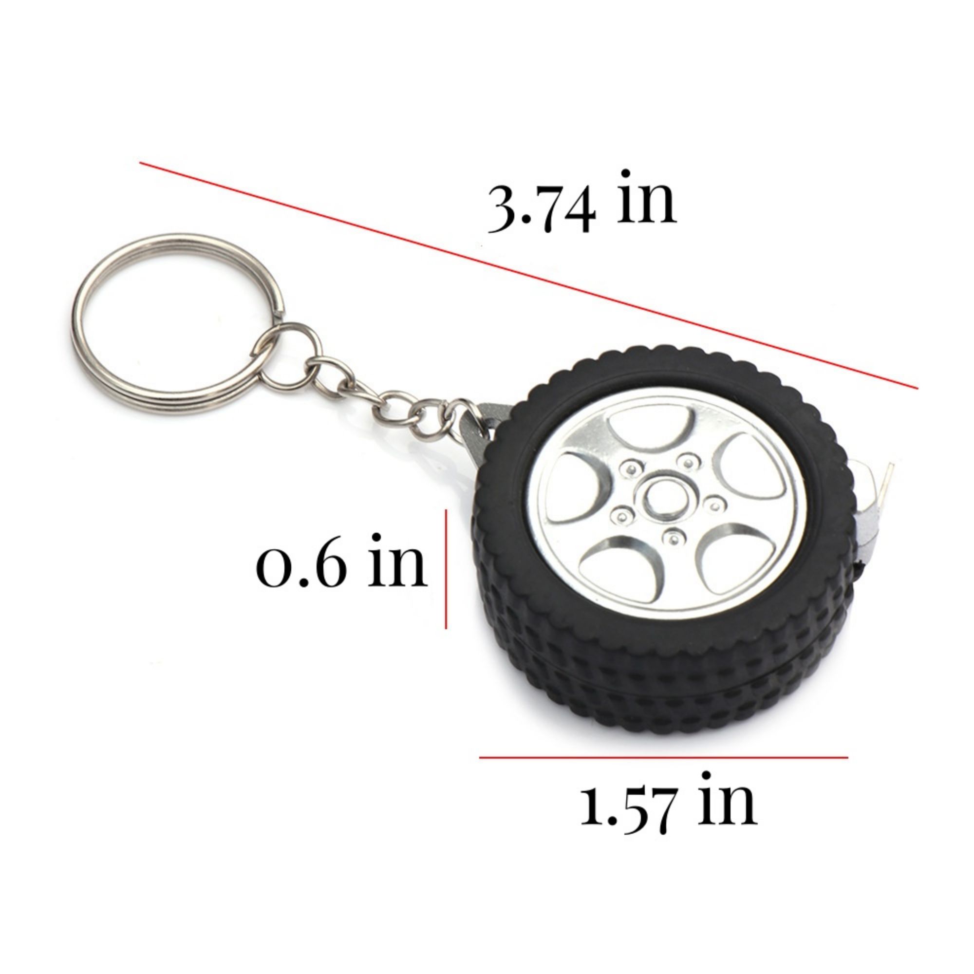 Mini Tire Shape Tape Measure 2