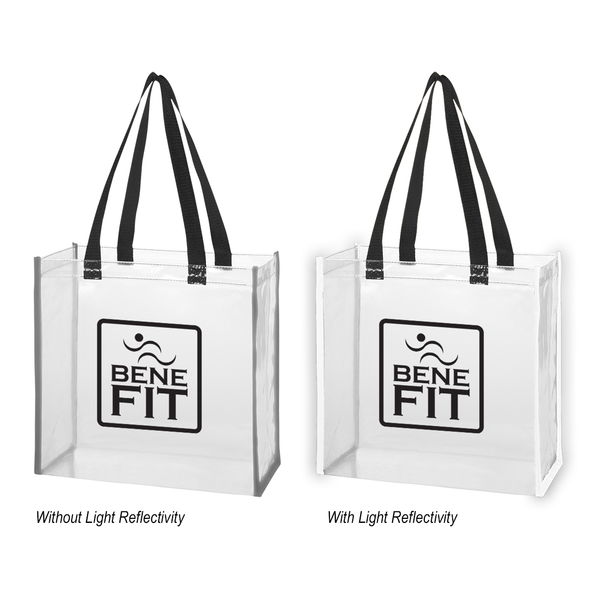 Reflective Shopper Clear EVA Reflective Tote Bag 2