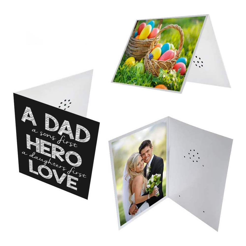 AudioPop Recordable Voice Custom Audio Greeting Card & Direct Mailer - Full Color 4
