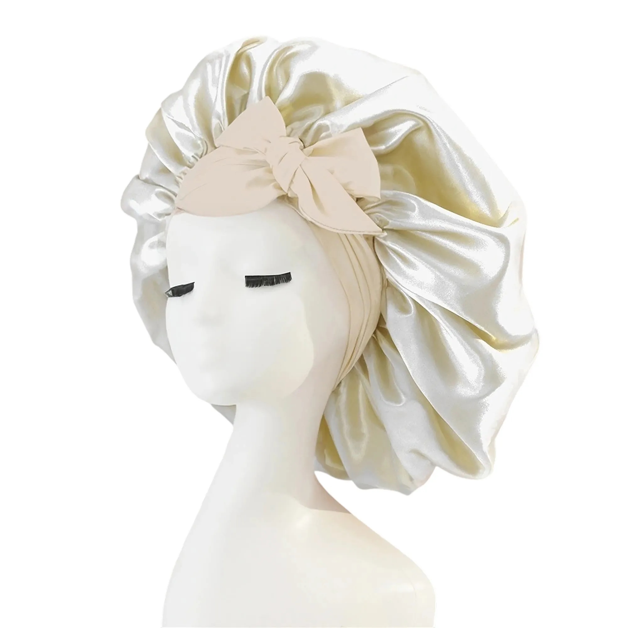 MOQ 50 Satin Hair Protection Sleep Cap 25
