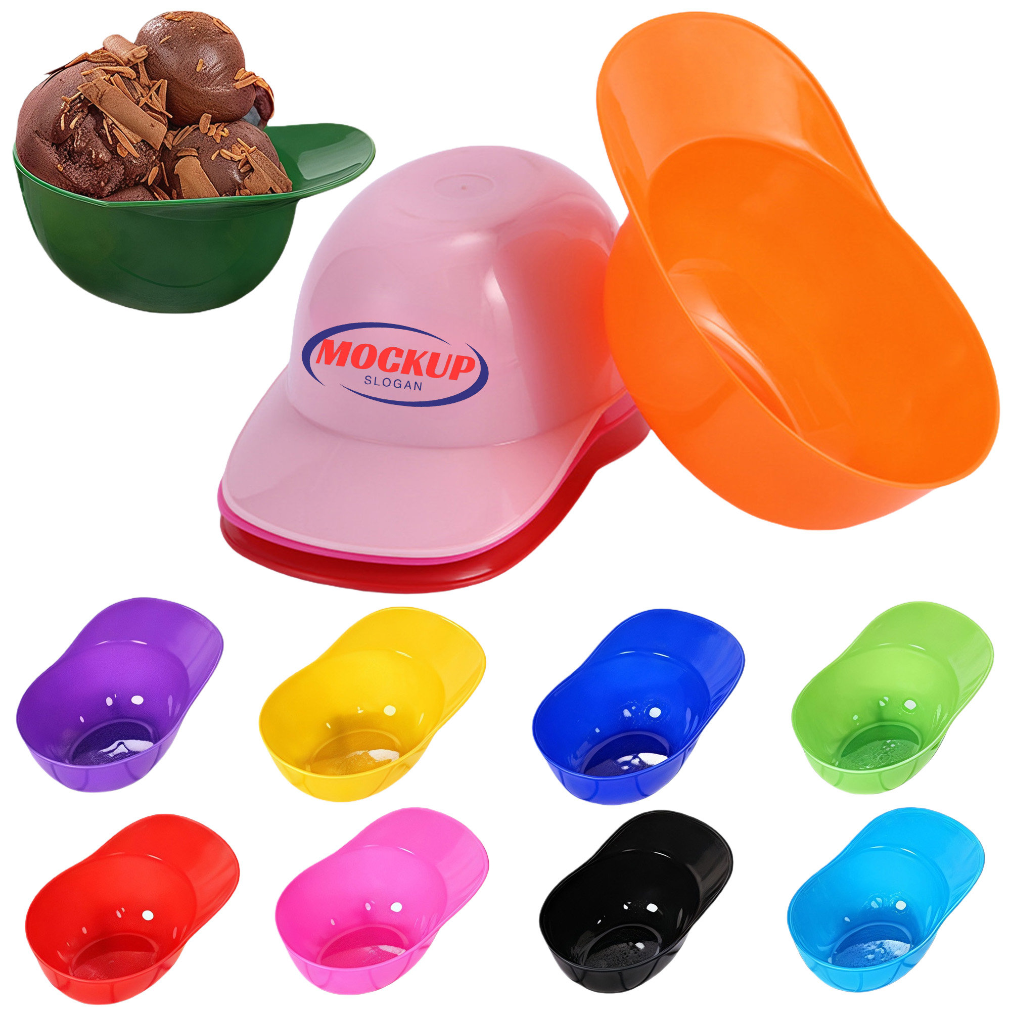 Mini Plastic Baseball Cap Bowl 4