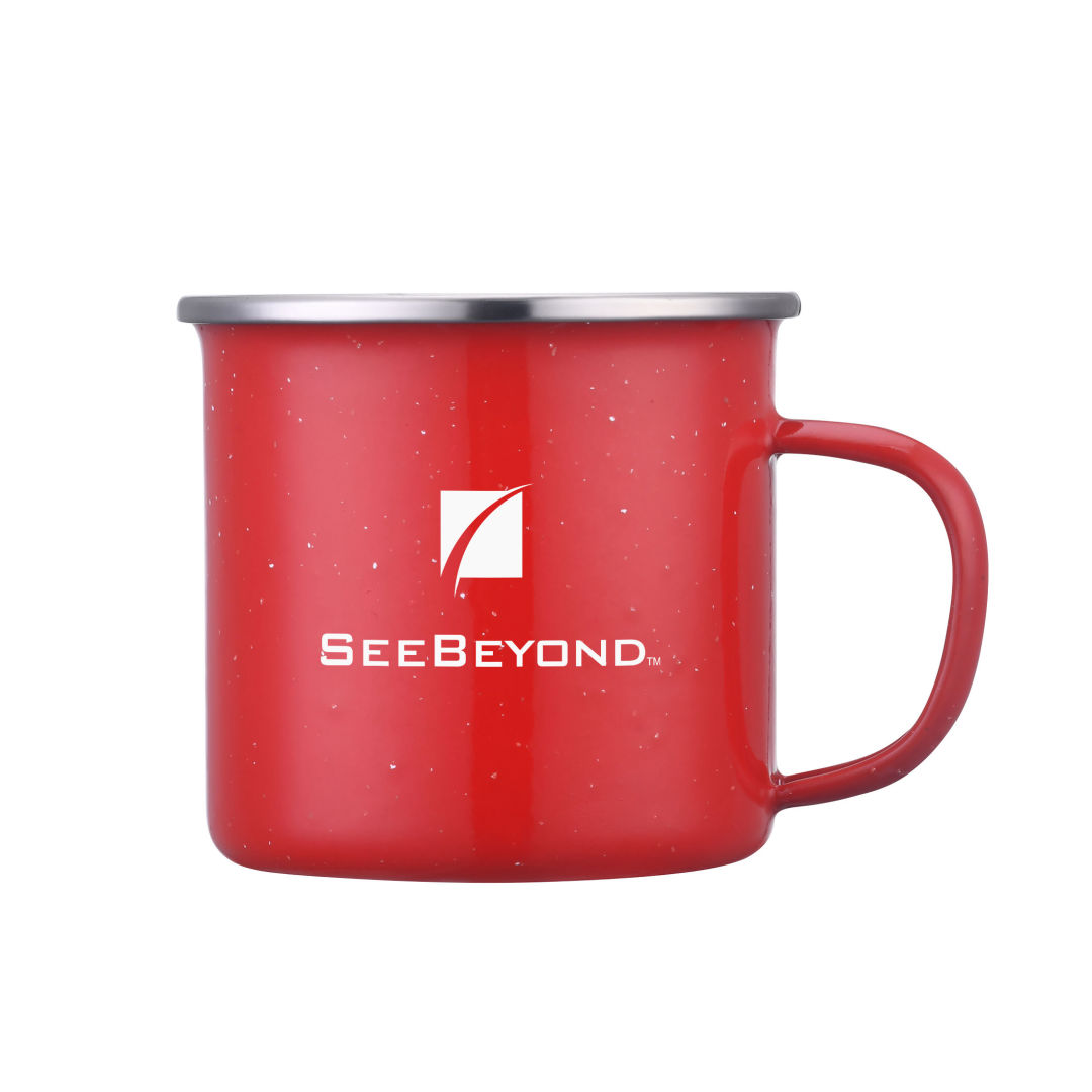Wren Enamel Mug w/SS Rim - 16oz 10