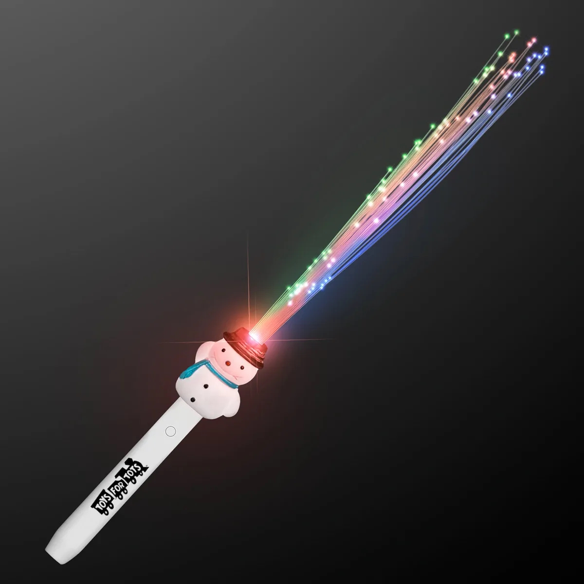 Fiber Optic Snowman Light Wand 2