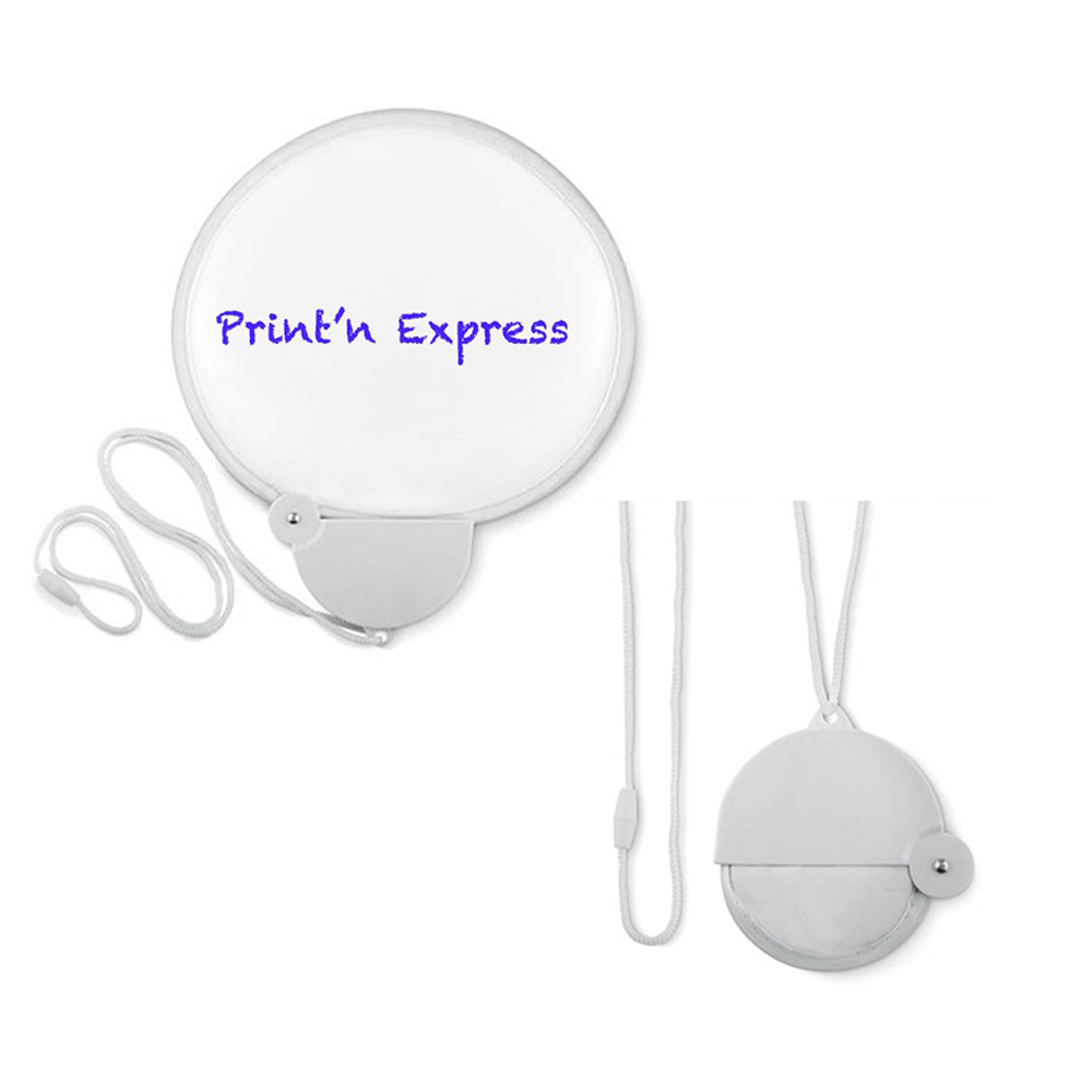 Foldable Polyester Fan With Cord 3
