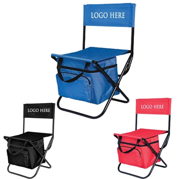 Folding Fishing Chairs with Cooler Bag 1