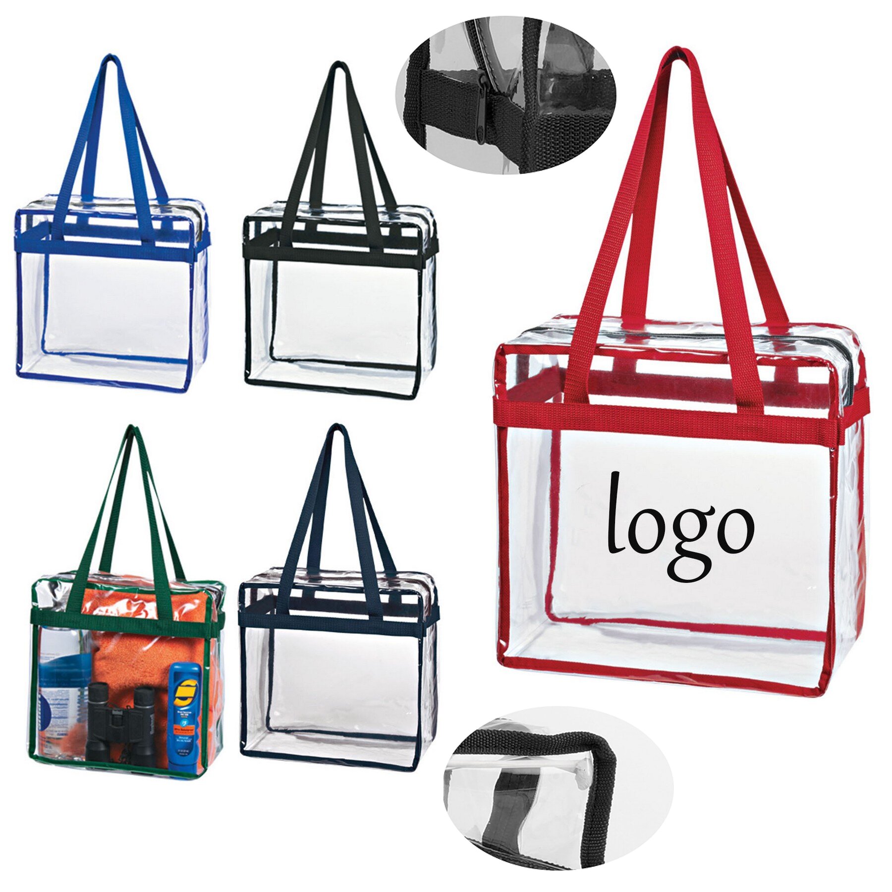 Clear Tote Bag With Zipper 10