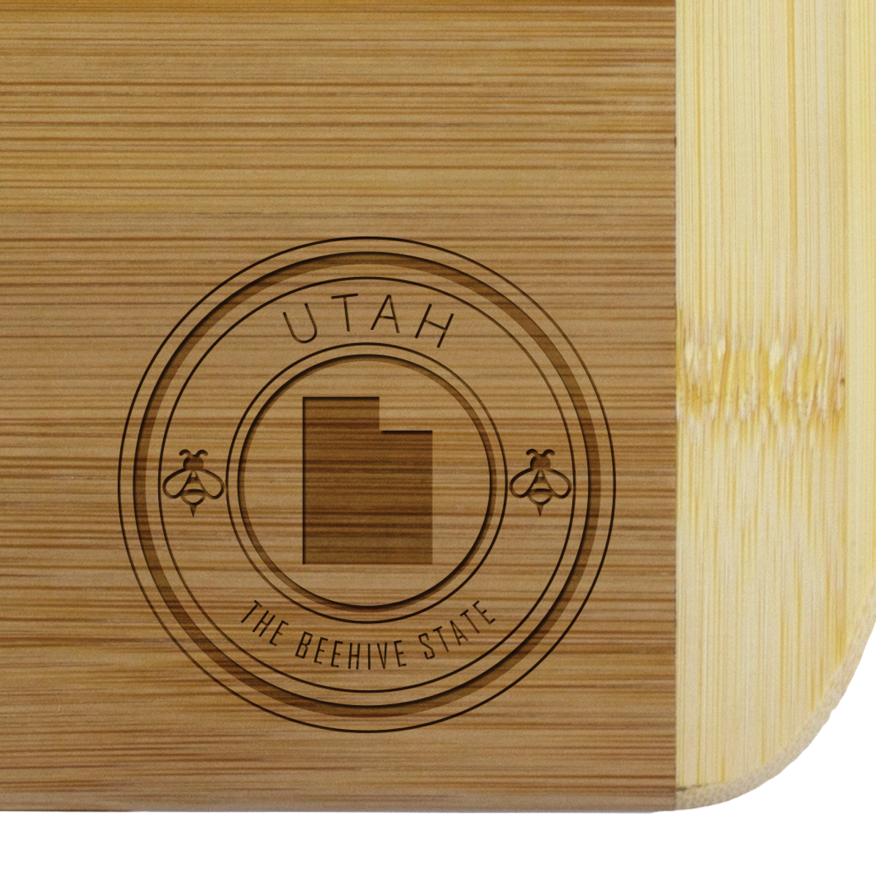 Utah State Stamp 2-Tone 11" Cutting Board 2