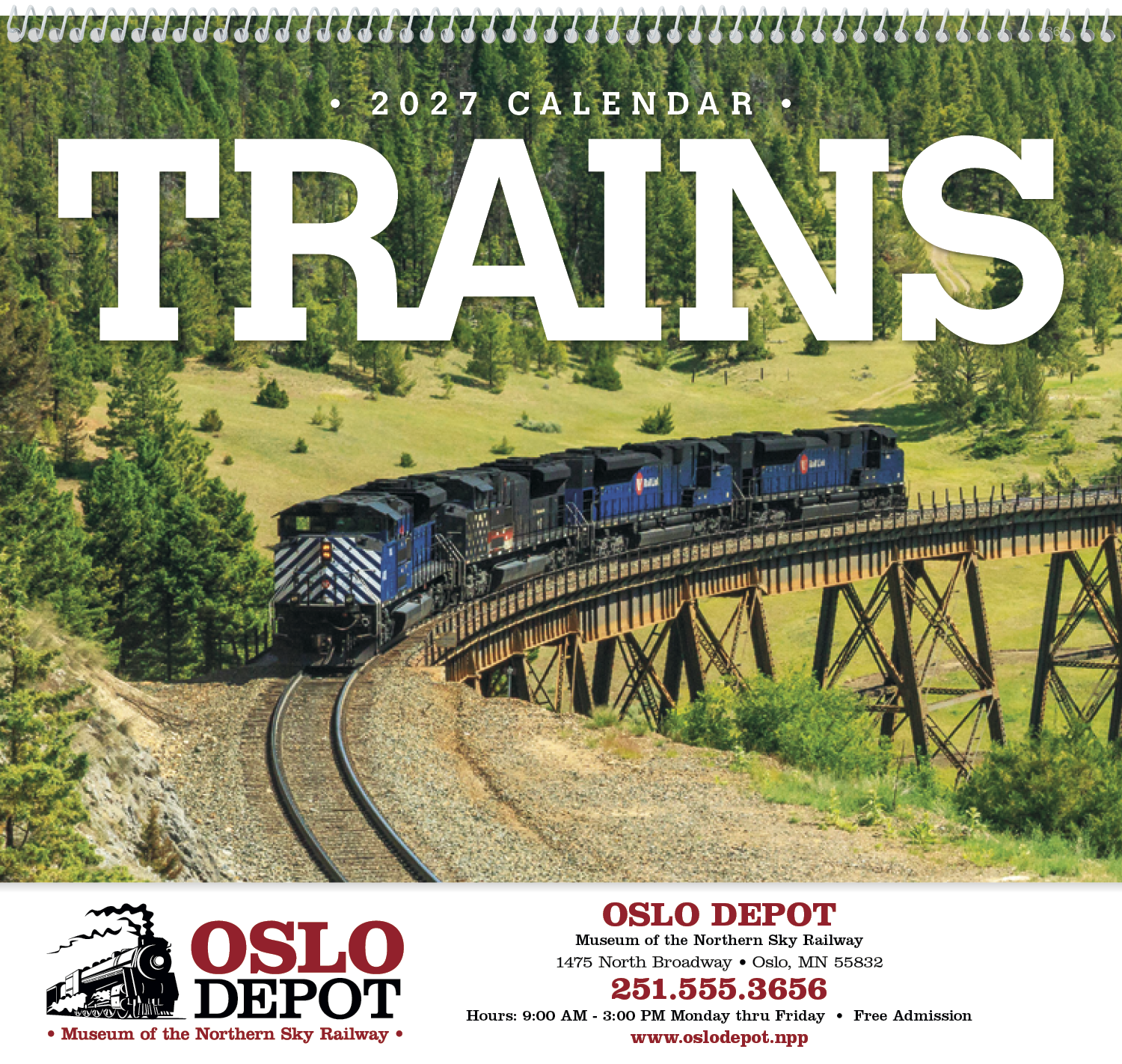 Triumph® Calendars Trains Calendar 36
