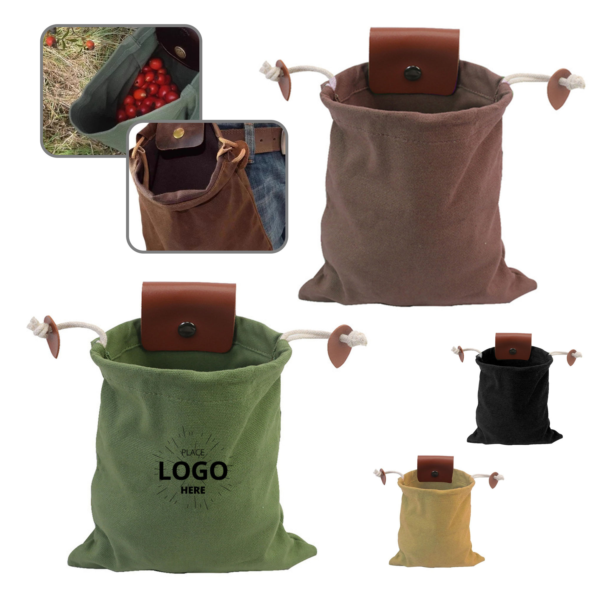 Folding Berry Collection Bag 2