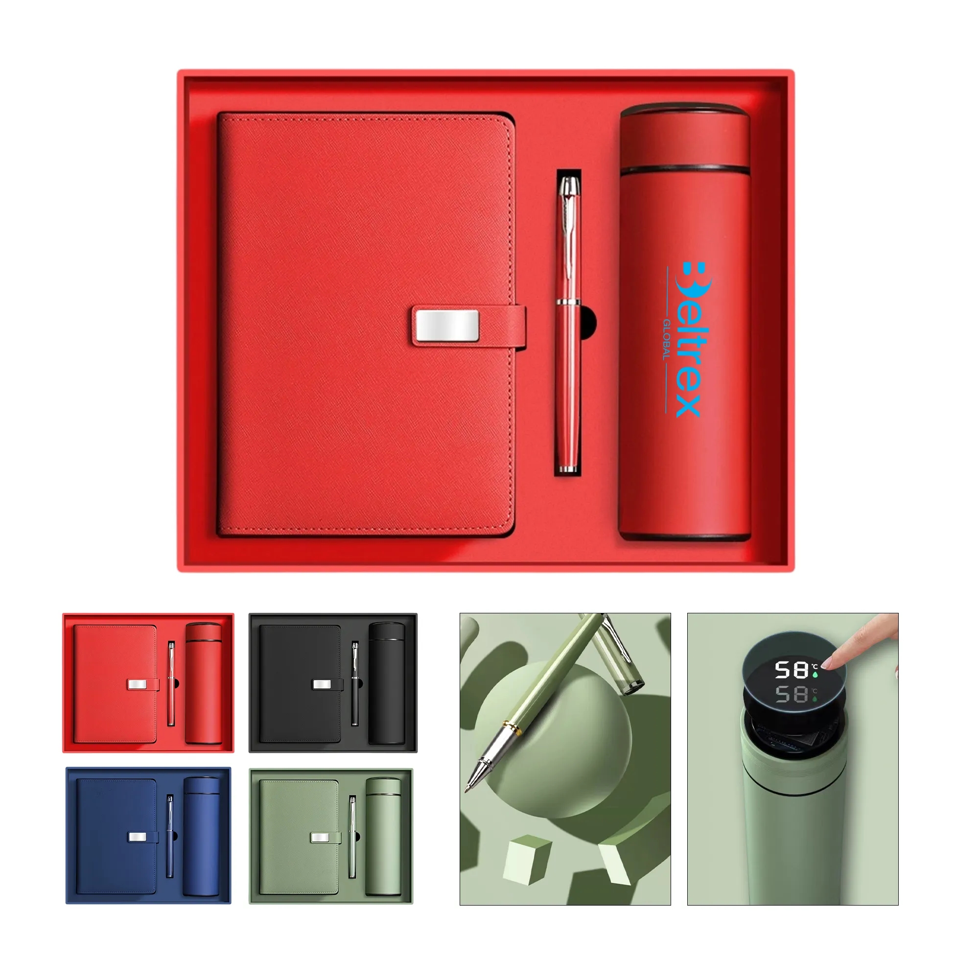 MOQ 50 17oz Insulated Tumbler and Notebook Gift Set 6