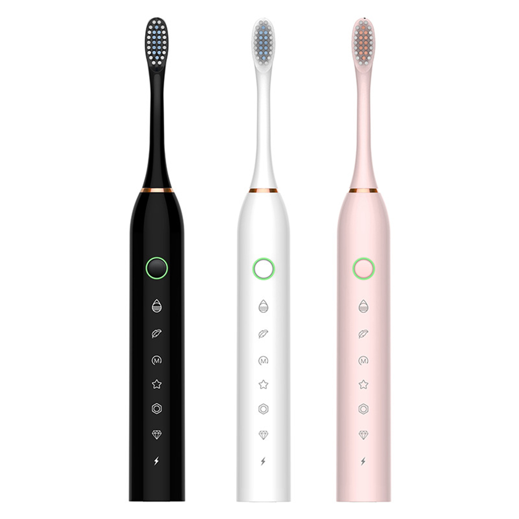 Rechargeable Electric Toothbrush With 3 Heads 1