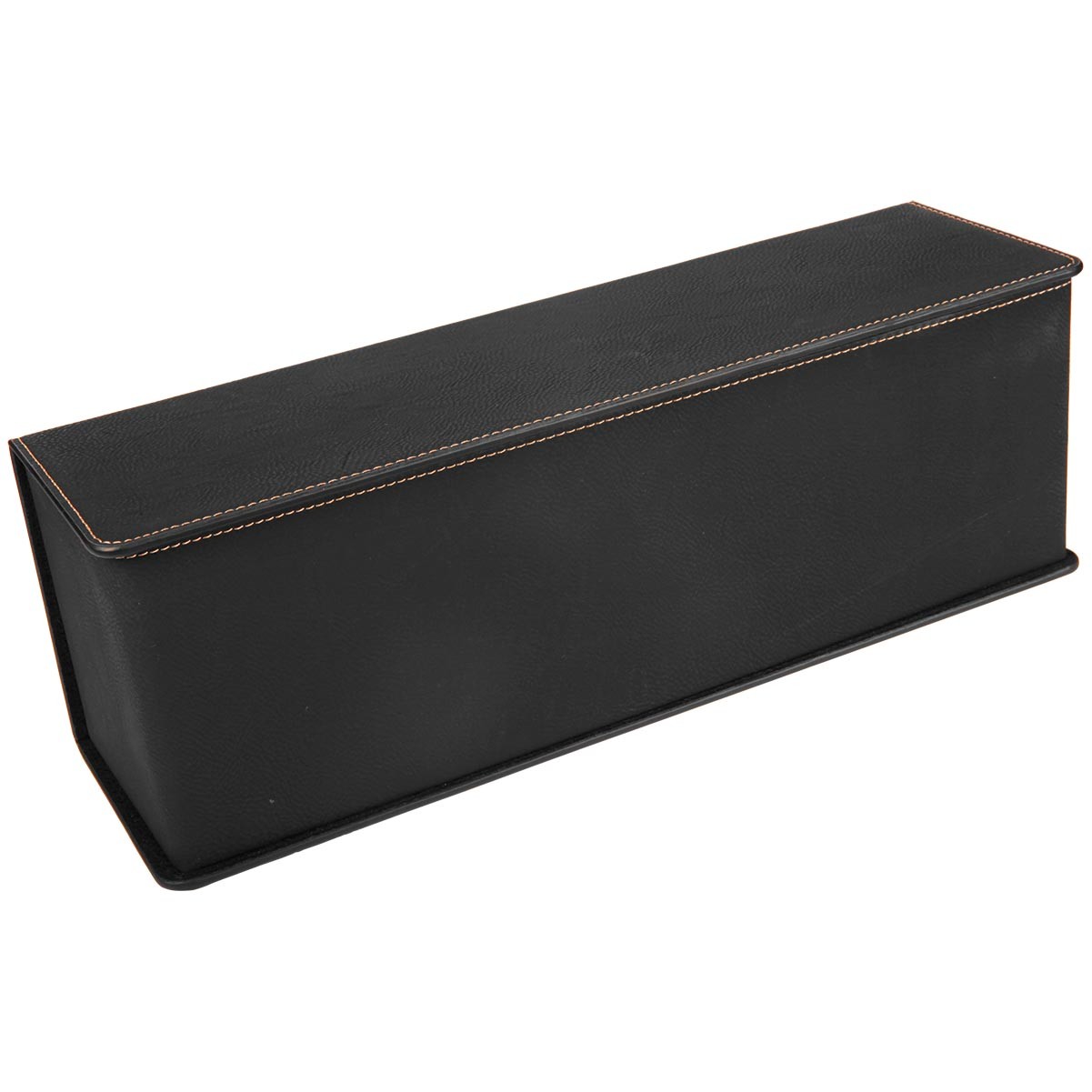 Black/Gold Leatherette Single Wine Box w/ Tools 4