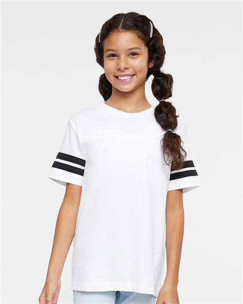 Youth Football Fine Jersey Tee - 6137 11