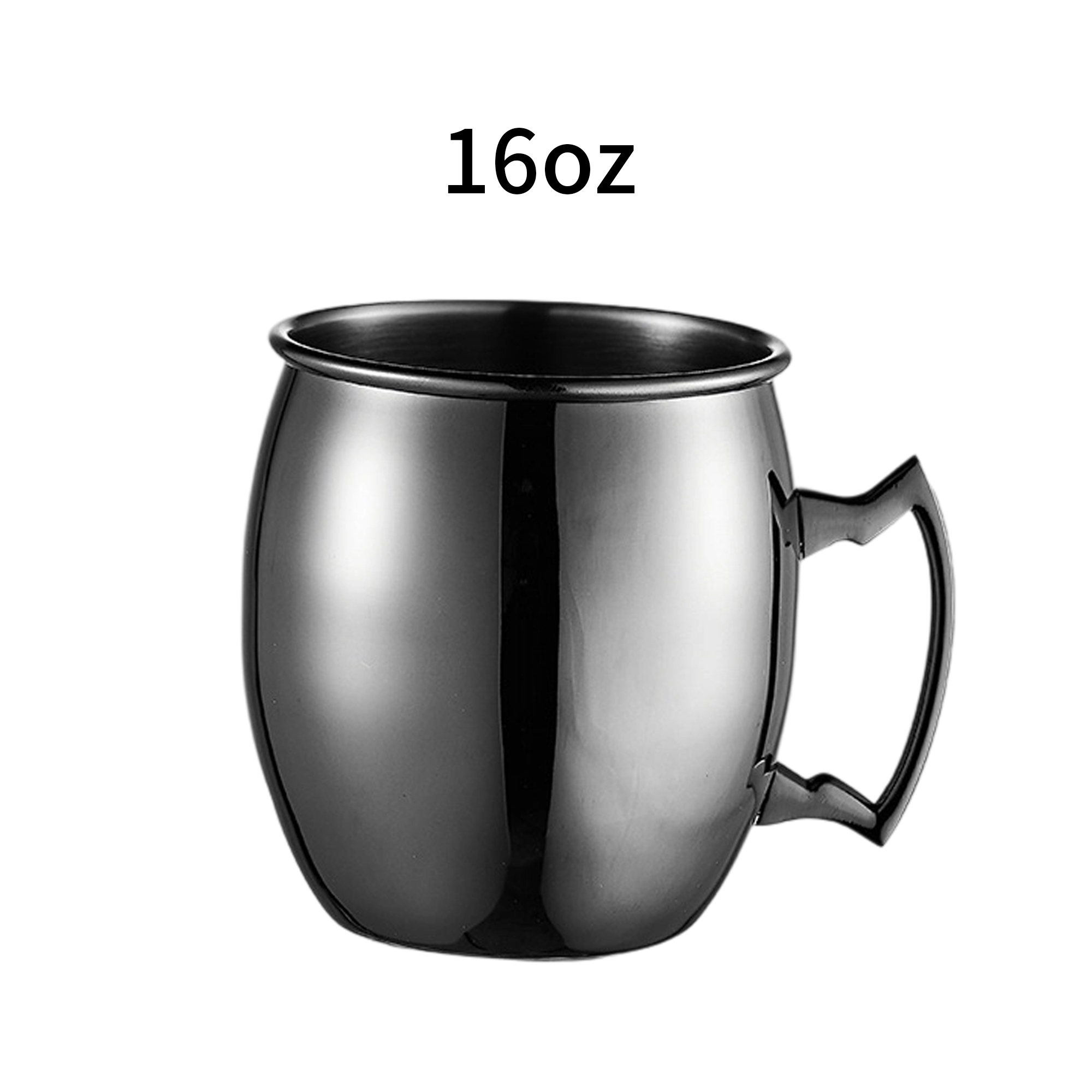 Stainless Steel Barrel Mug Mirror Finish With Handle 16 Ounce Capacity 2