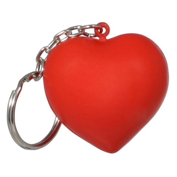 Heart Shape Stress Reliver with Keychain 2