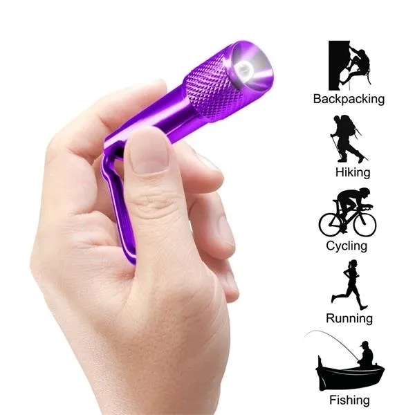 Mini LED Carabiner Keychain Flashlight 4