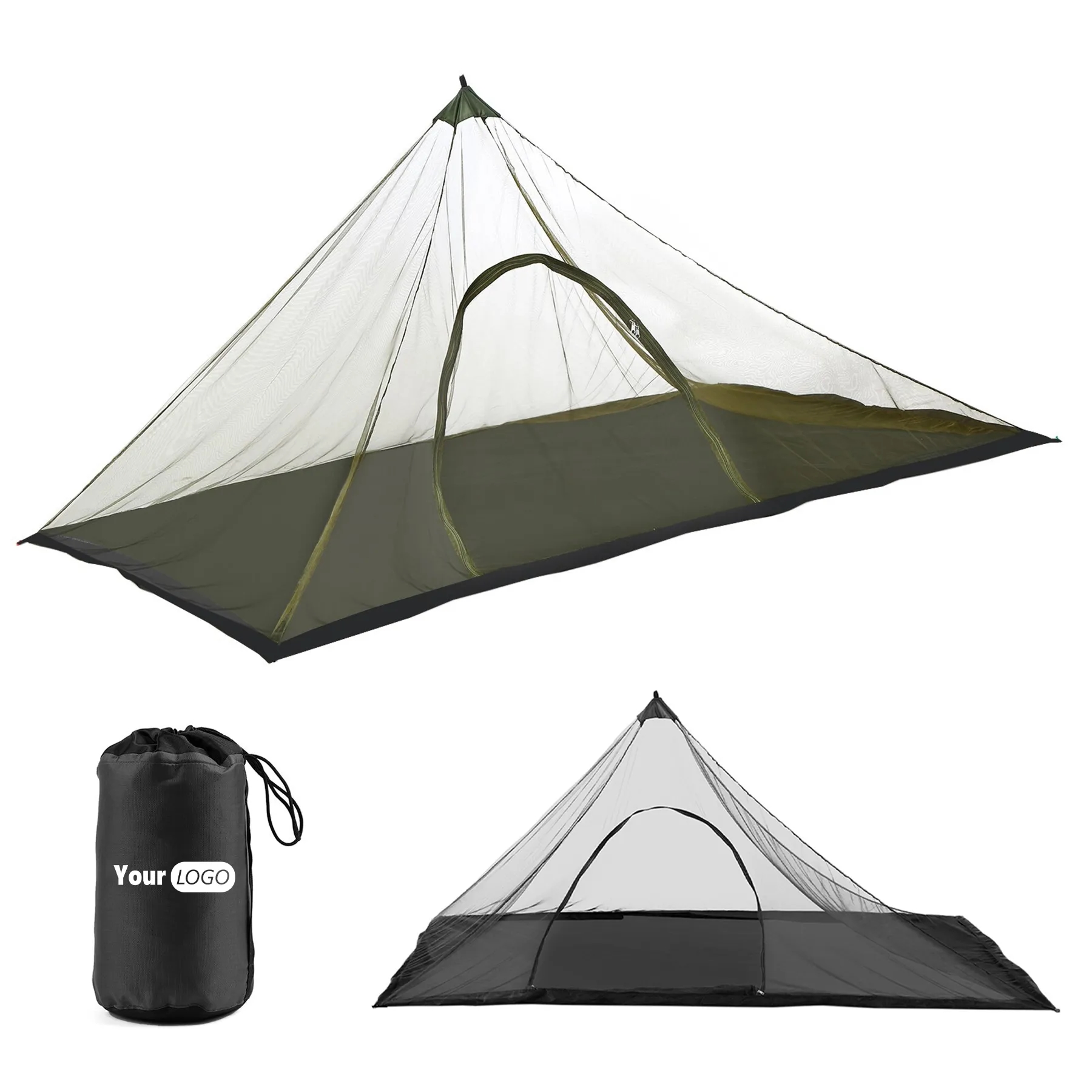 Polyester Portable Zipper Camping Mosquito Net 3