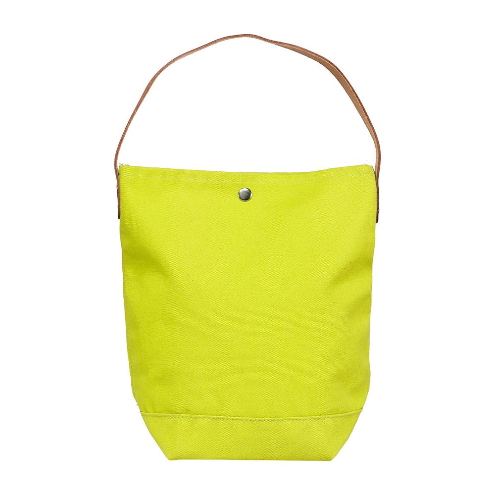 18 Oz. Super Heavy Canvas Bucket Tote w/Leather Handle 31