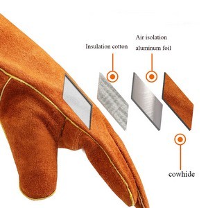 Leather BBQ Heat Resistant Gloves 11