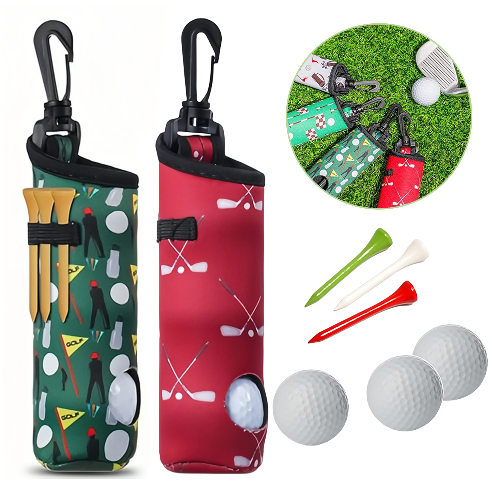 Golf Ball Neoprene Pouch MOQ50 6
