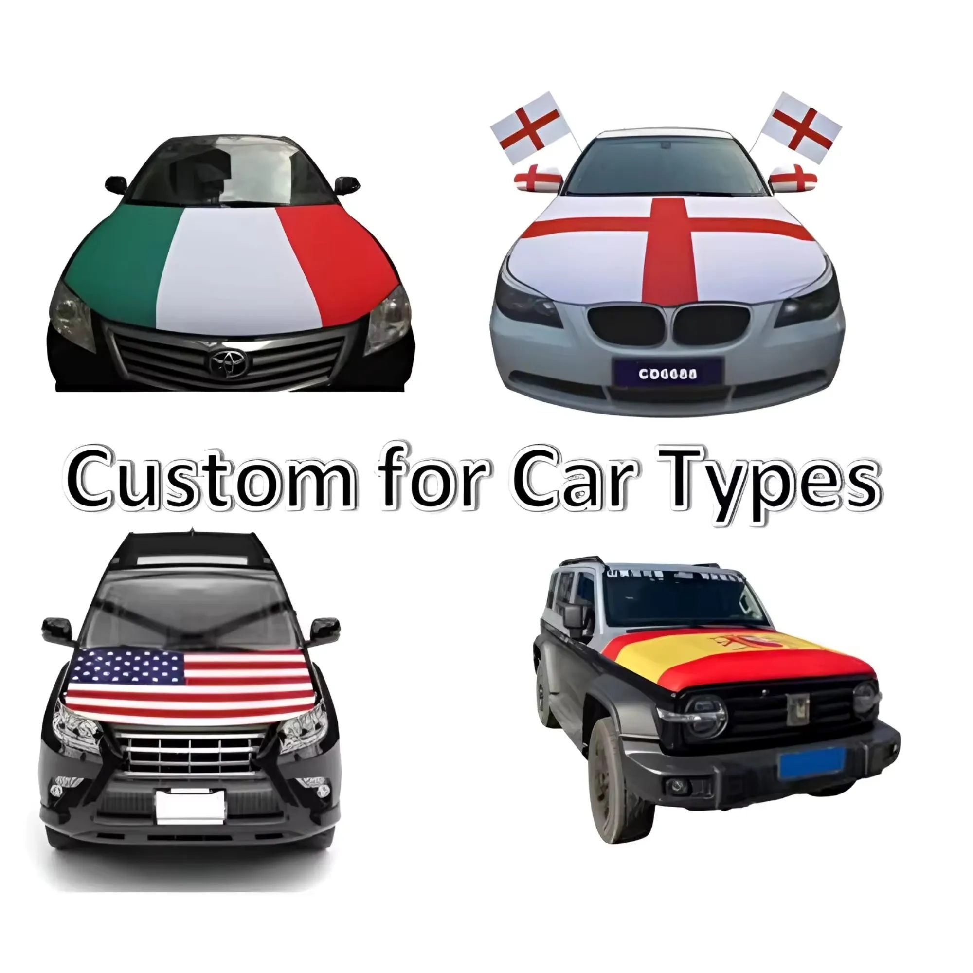 USA Print Car Hood Cover Flag 5