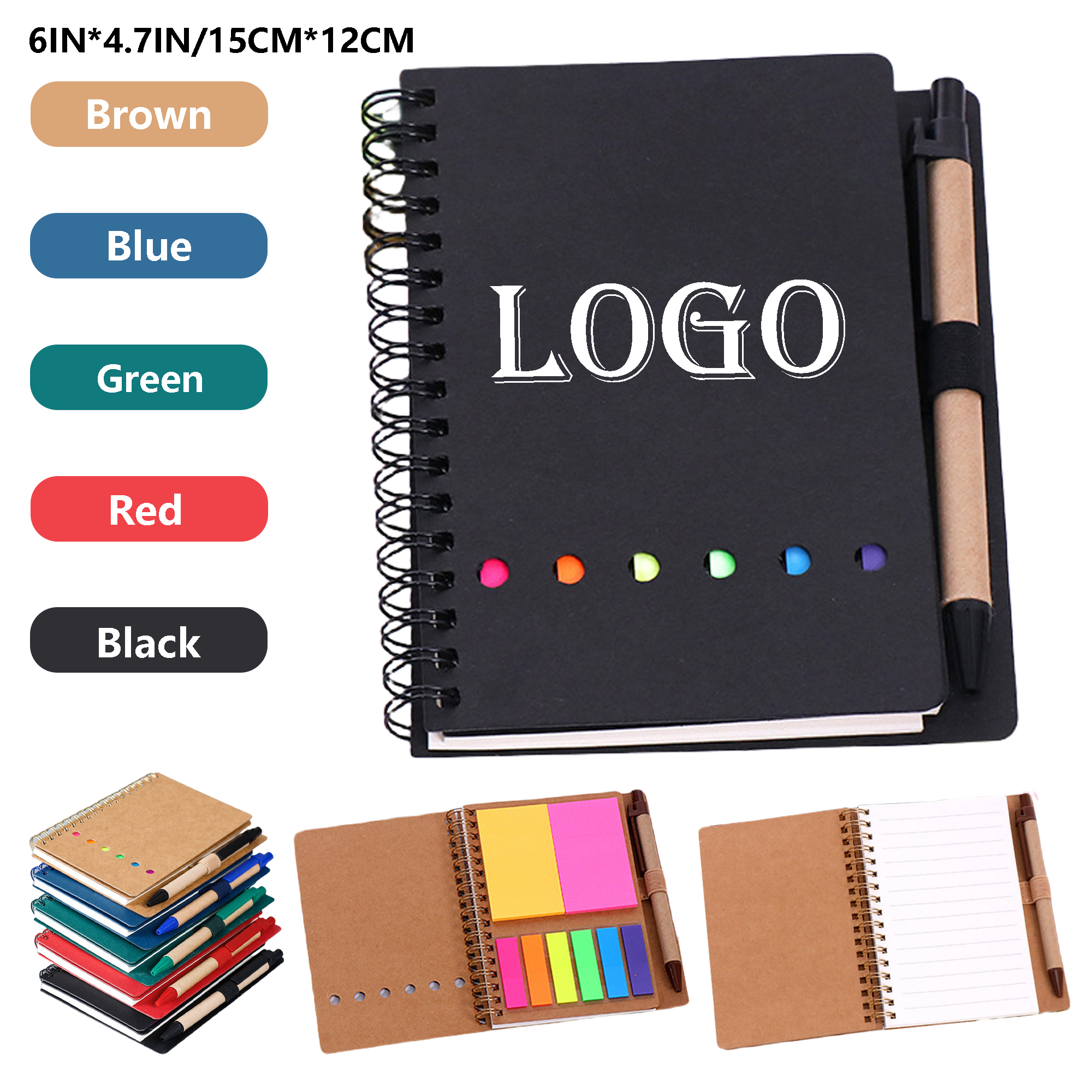 Multicolor Sticky Note Notebook with Pen MOQ50pcs 2