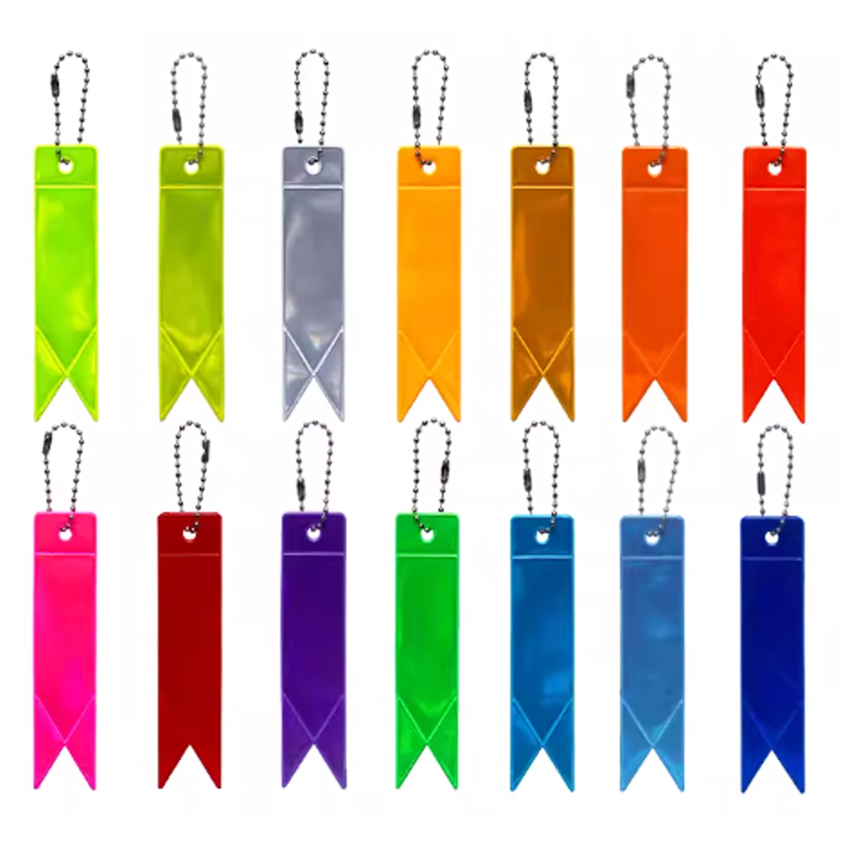 Reflective Safety Tag with Ball Chain for Visibility 7