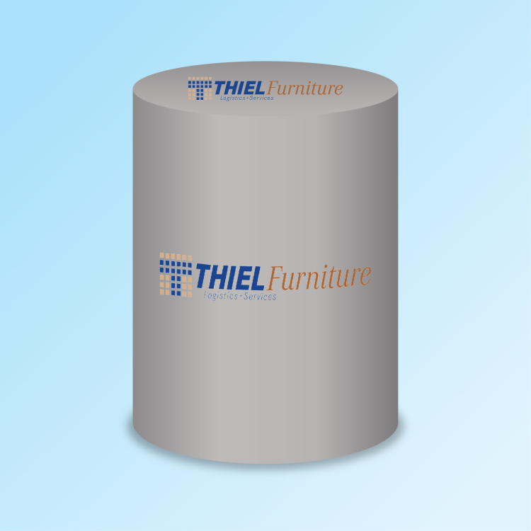 60" Diameter 30" Tall Full Digital Banquet Tablecloths 1