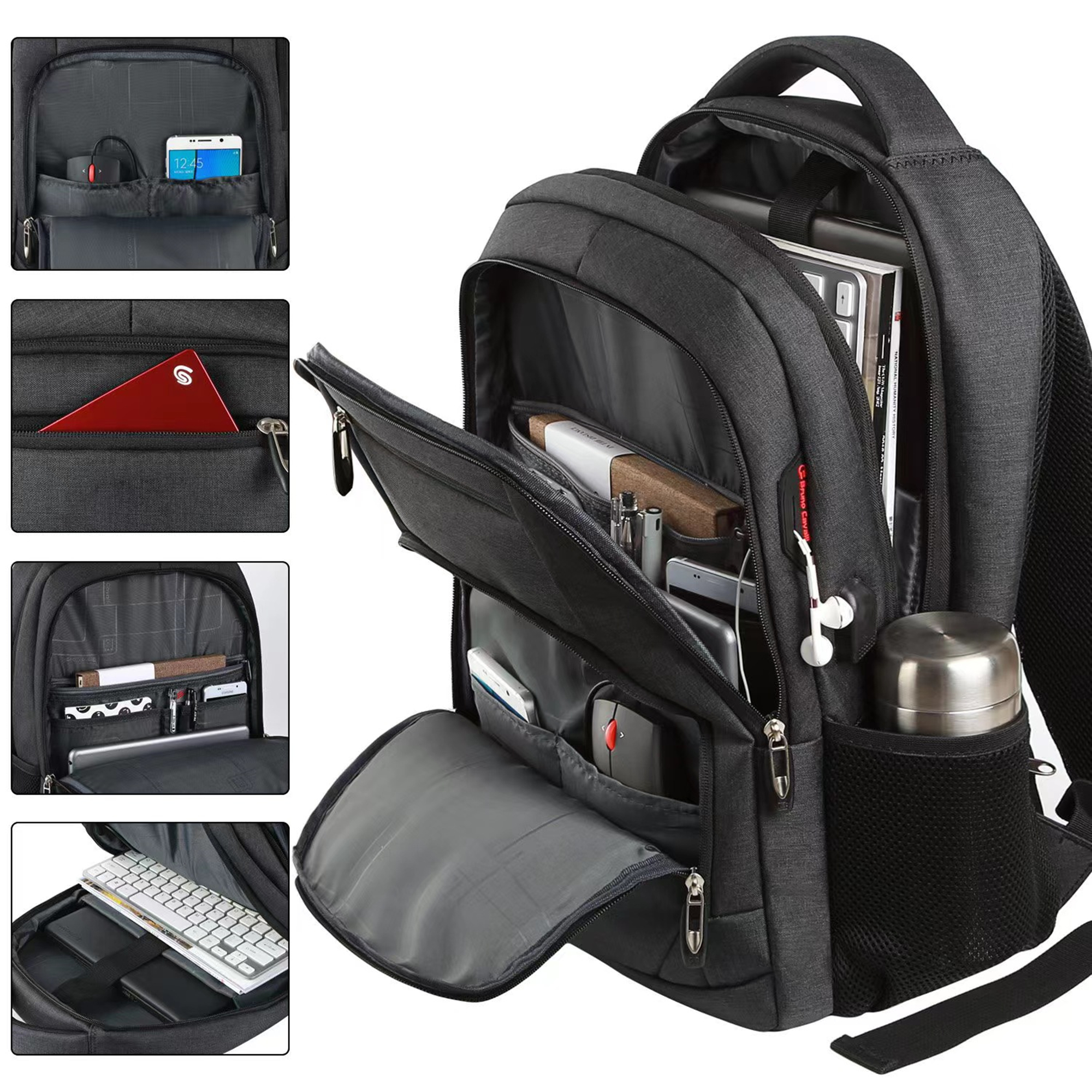 Large Laptop Backpack With USB Charger 3