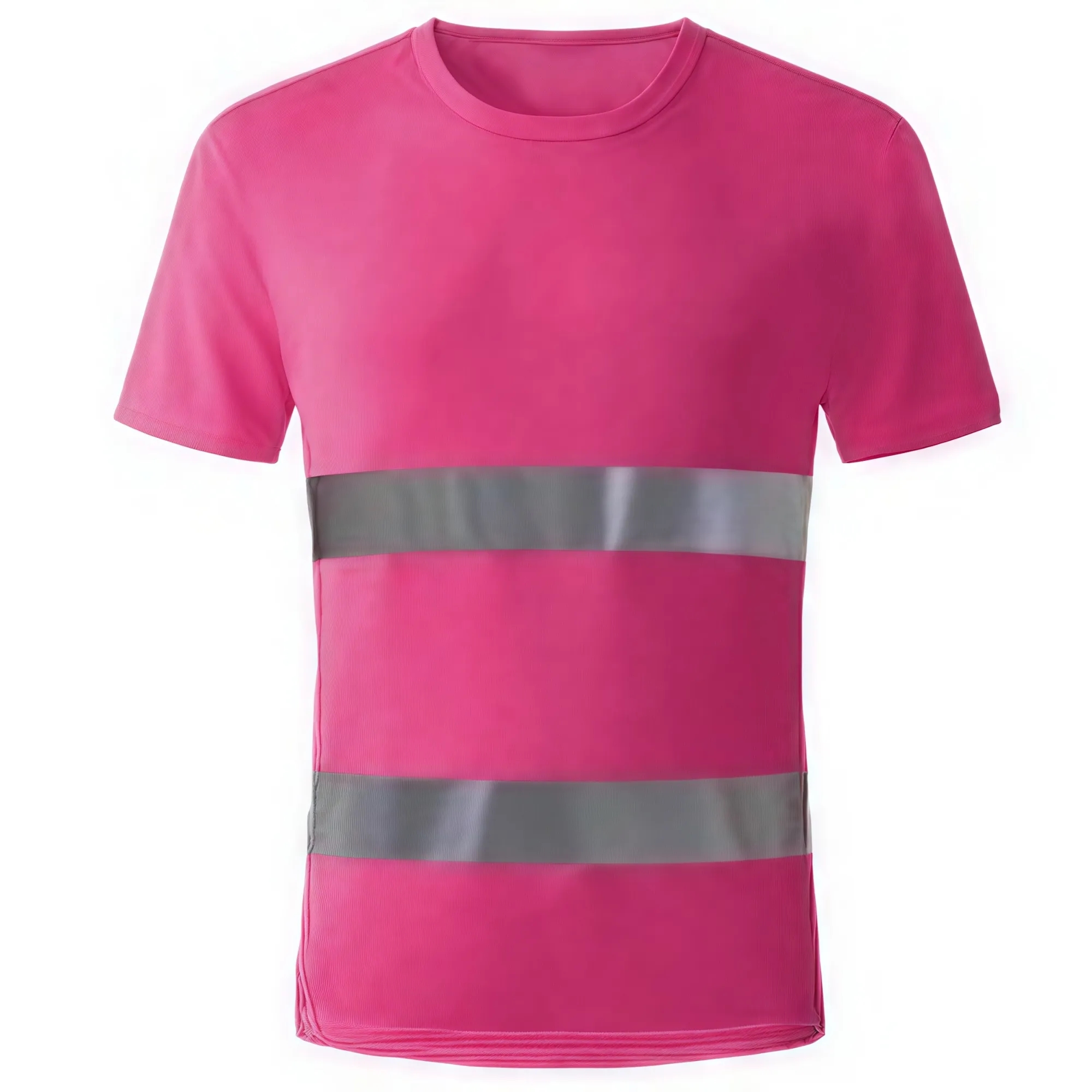 Double Stripe Reflective Crew Neck Short Sleeve 9