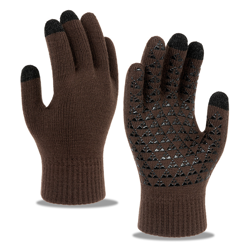 Non-Slip Gloves W/ 3 Finger Touch 8