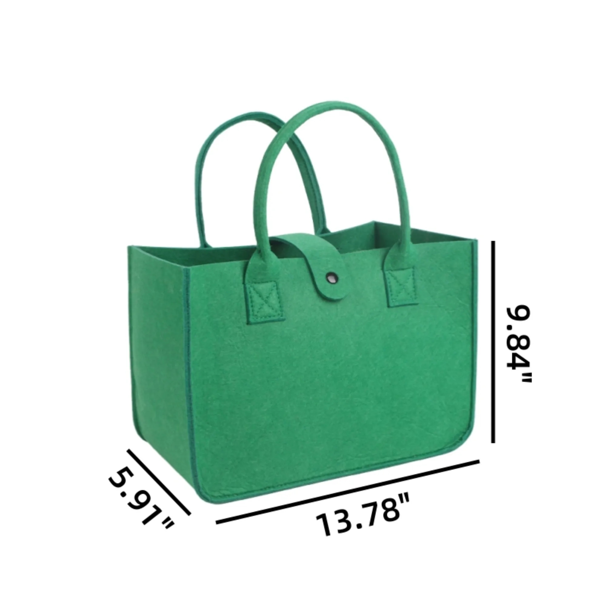 Large Capacity Felt Tote Bag Durable Premium, custom tote bag with logo imprint 3