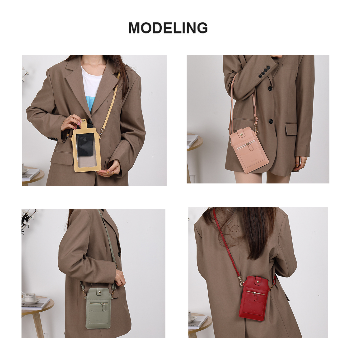 Multifunction clear touch screen Crossbody Bag 3