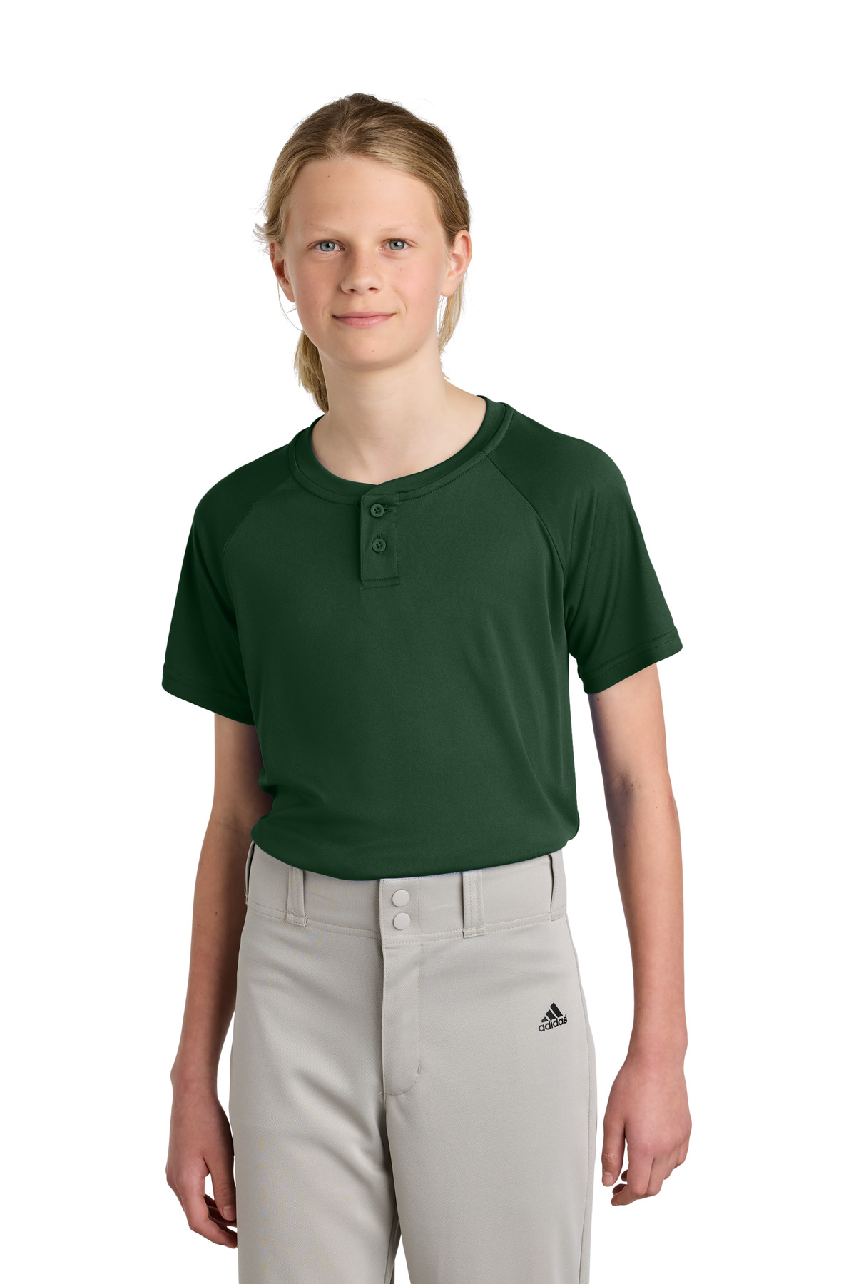 Sport-Tek Youth PosiCharge Competitor 2-Button Henley YST359 93