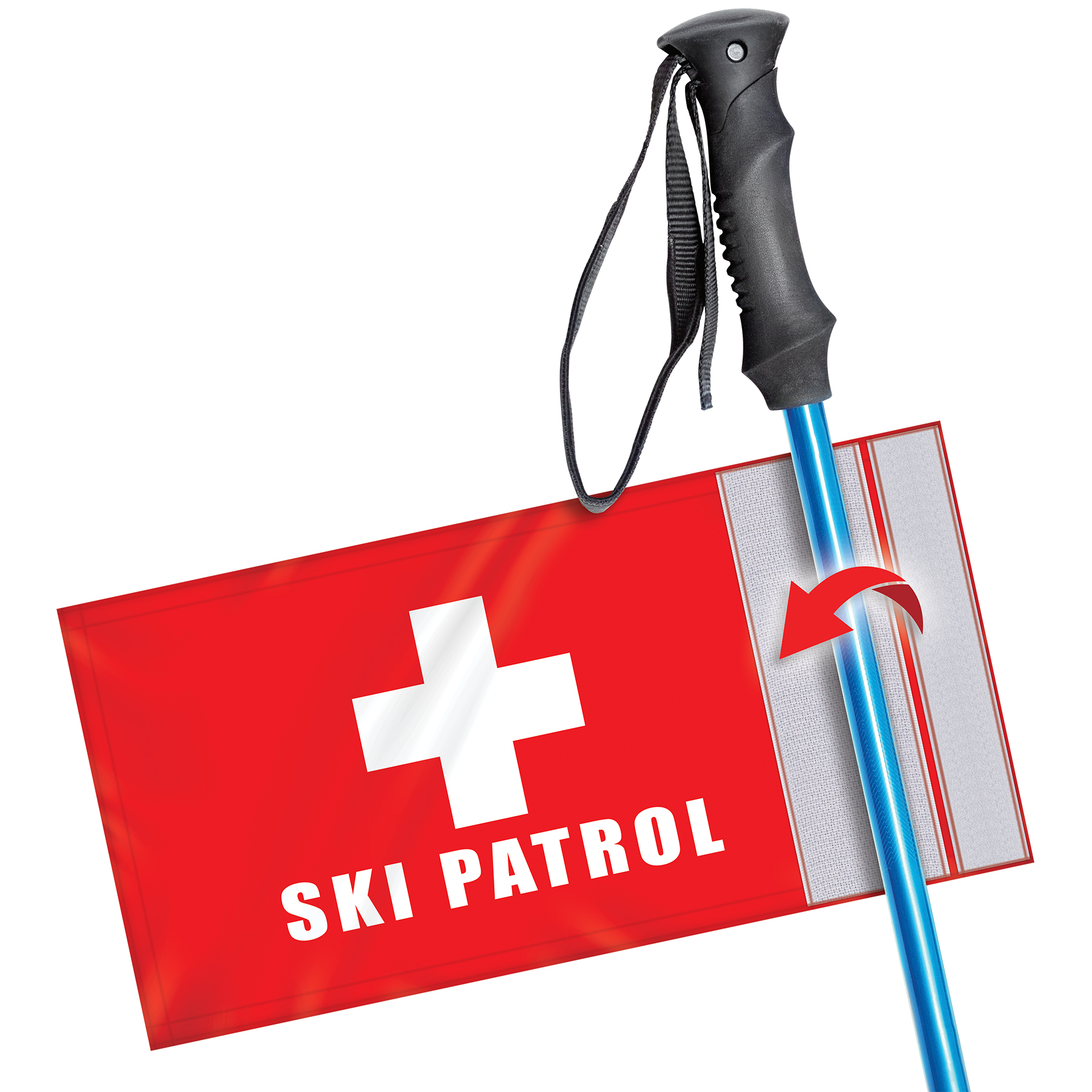 9" X 6" Double Sided Rectangle Ski Pole Flag 5