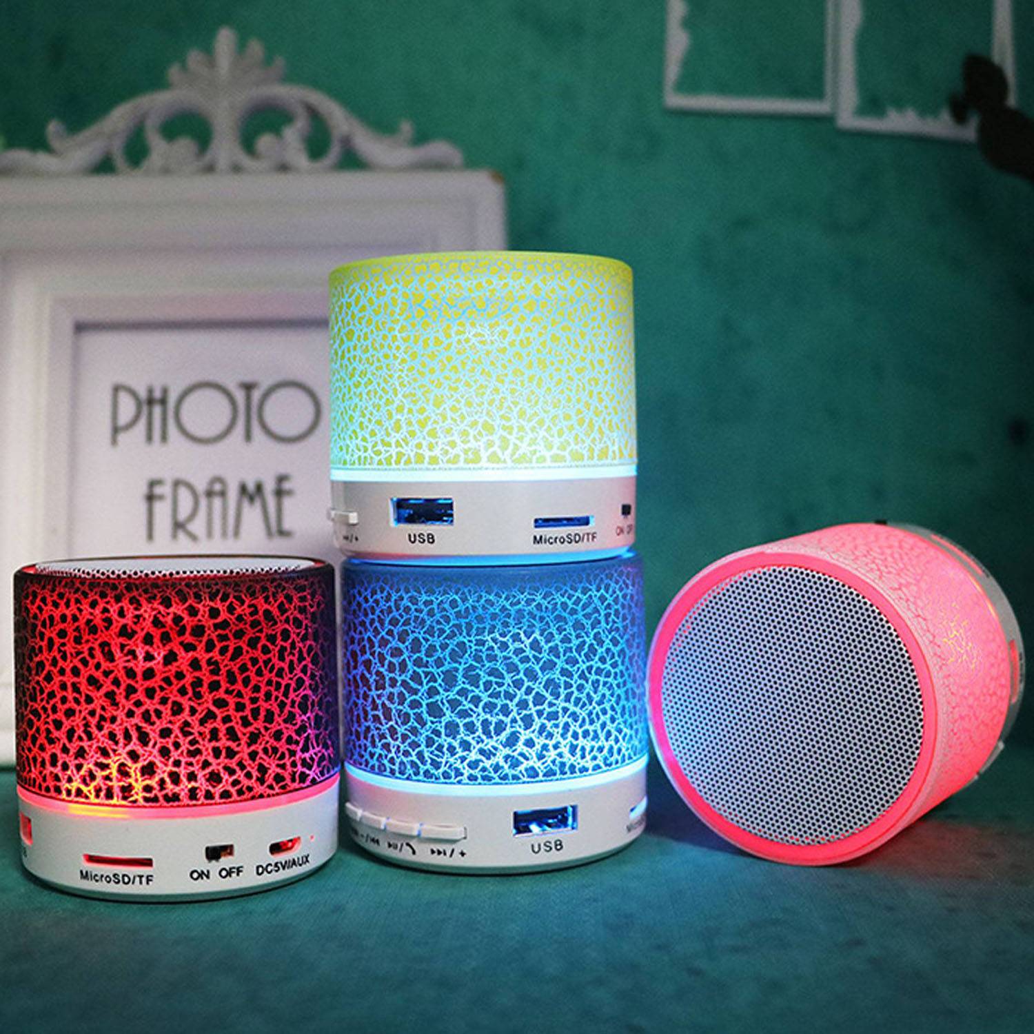 Mini Cracked Glowing Bluetooth Speaker 6