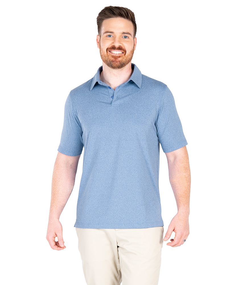 Men's Heathered Eco-Logic Stretch Polo