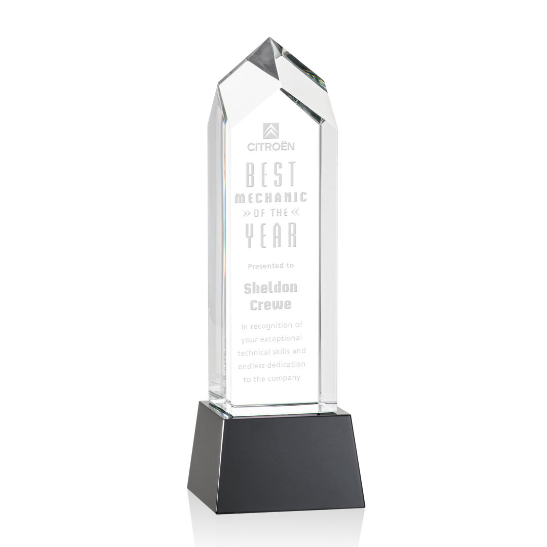Clarington Award on Base - Black 5