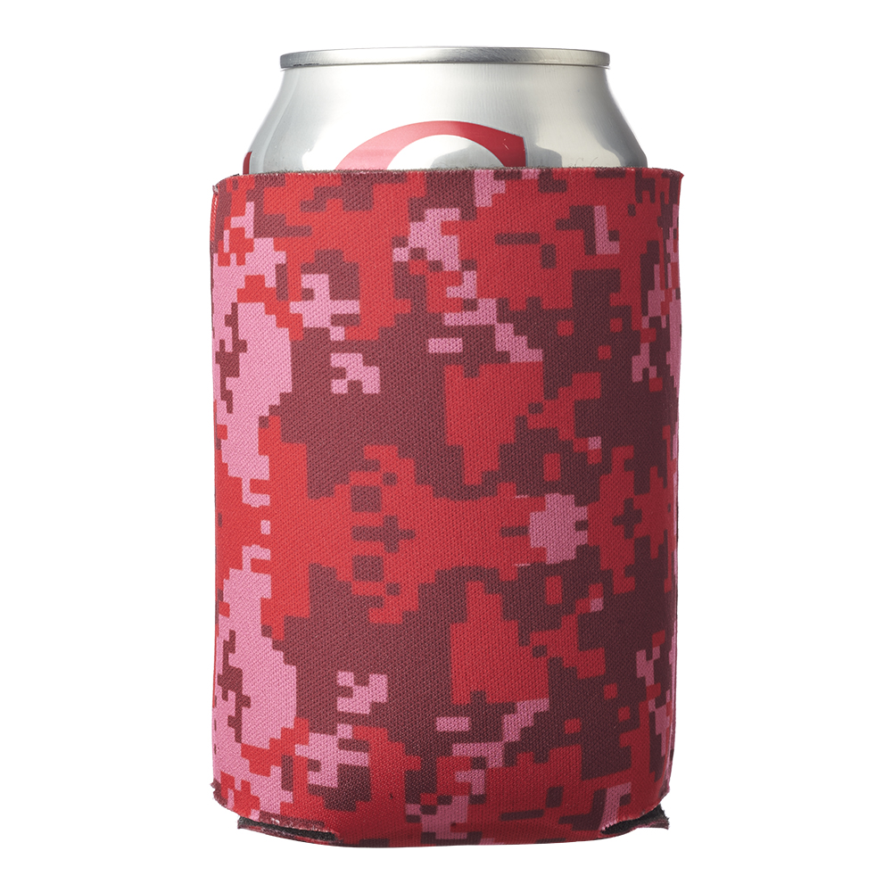 Digital Pattern Foam Can Cooler Holder, custom koozie with logo imprint 4